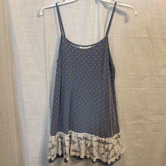Matilda Jane spaghetti strap size small top with lace raffle bottom - Picture 1 of 6